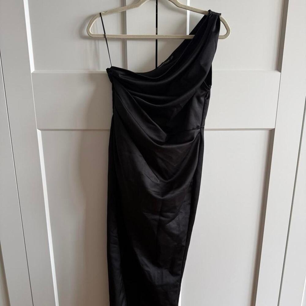Pretty little thing black satin
